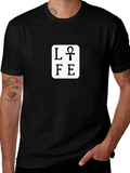 Life Ankh Graphic Black T-Shirt