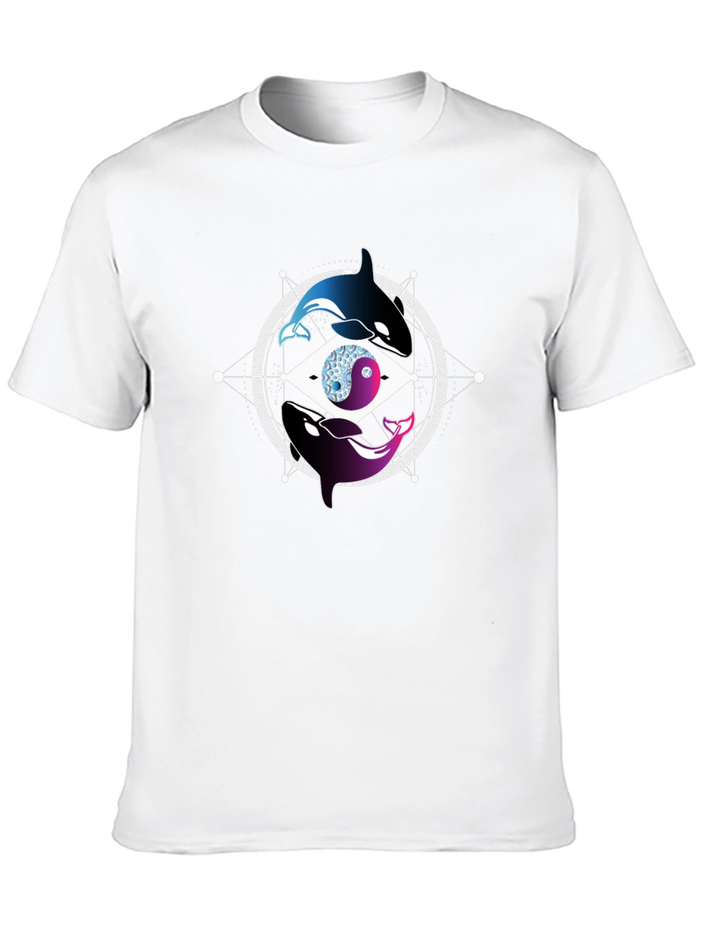 Yin Yang Killer Whale Graphic Tee