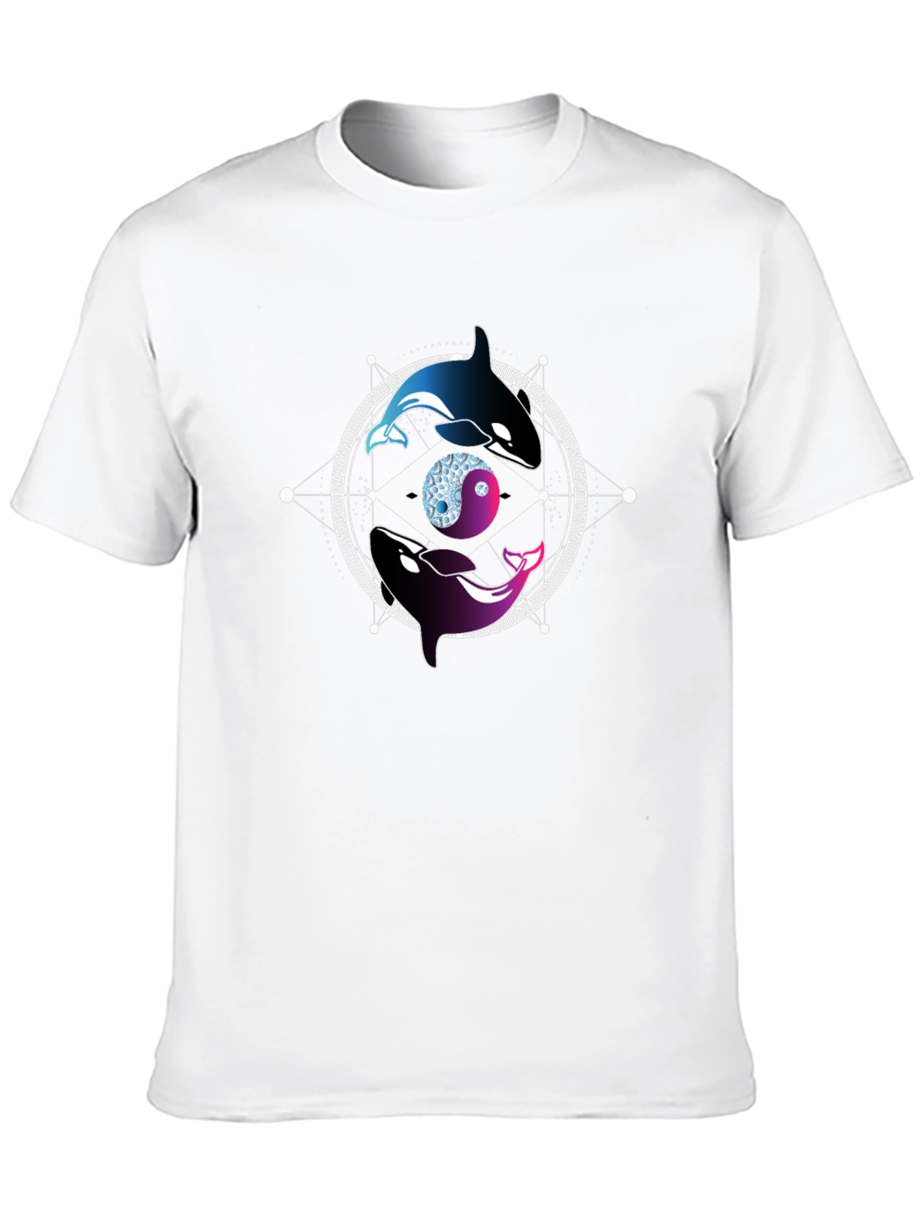 Yin Yang Killer Whale Graphic Tee