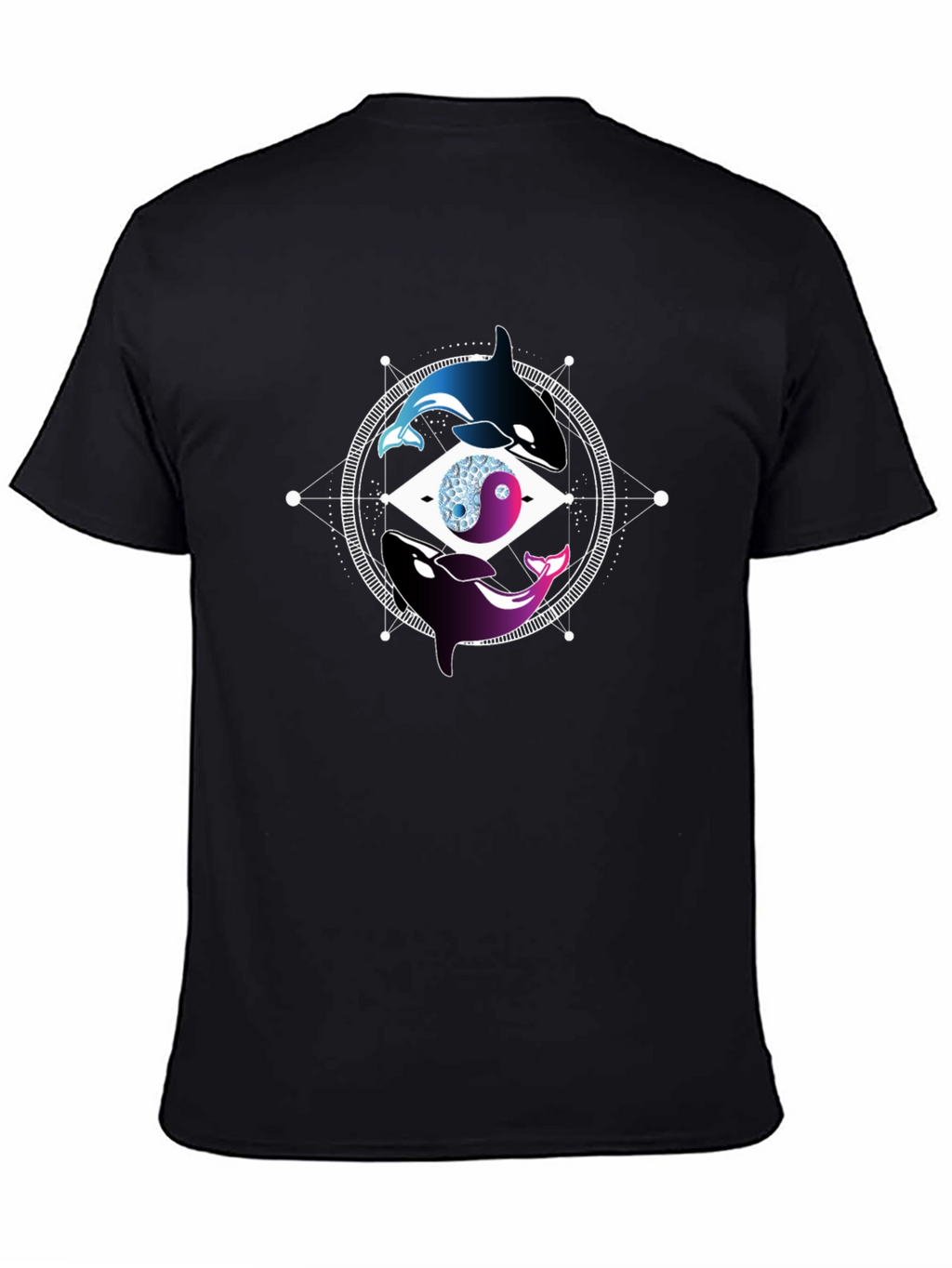 Yin Yang Killer Whale Graphic Tee