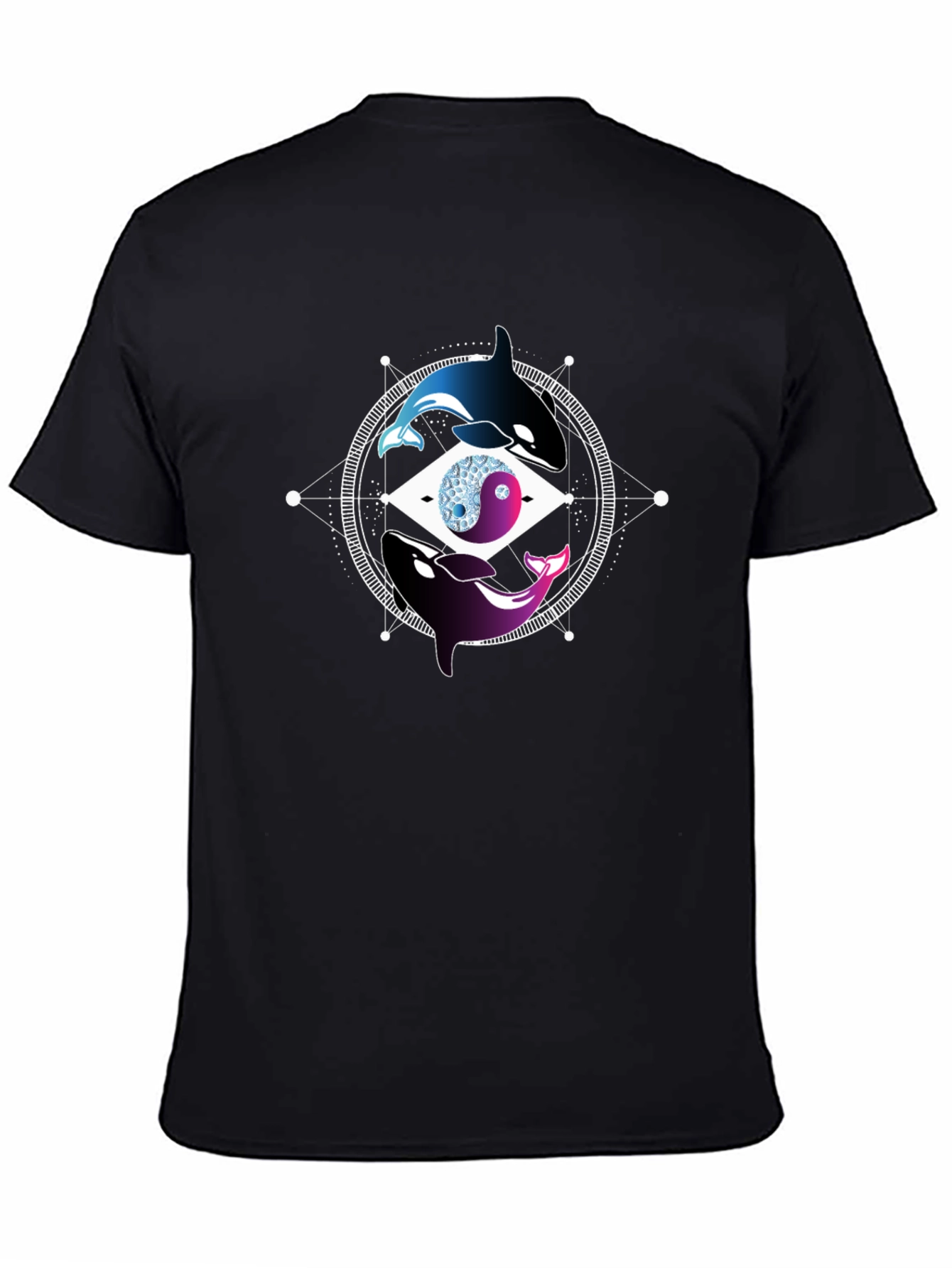 Yin Yang Killer Whale Graphic Tee