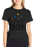 Time To Bloom Graphic Tee - Soft Cotton Blend