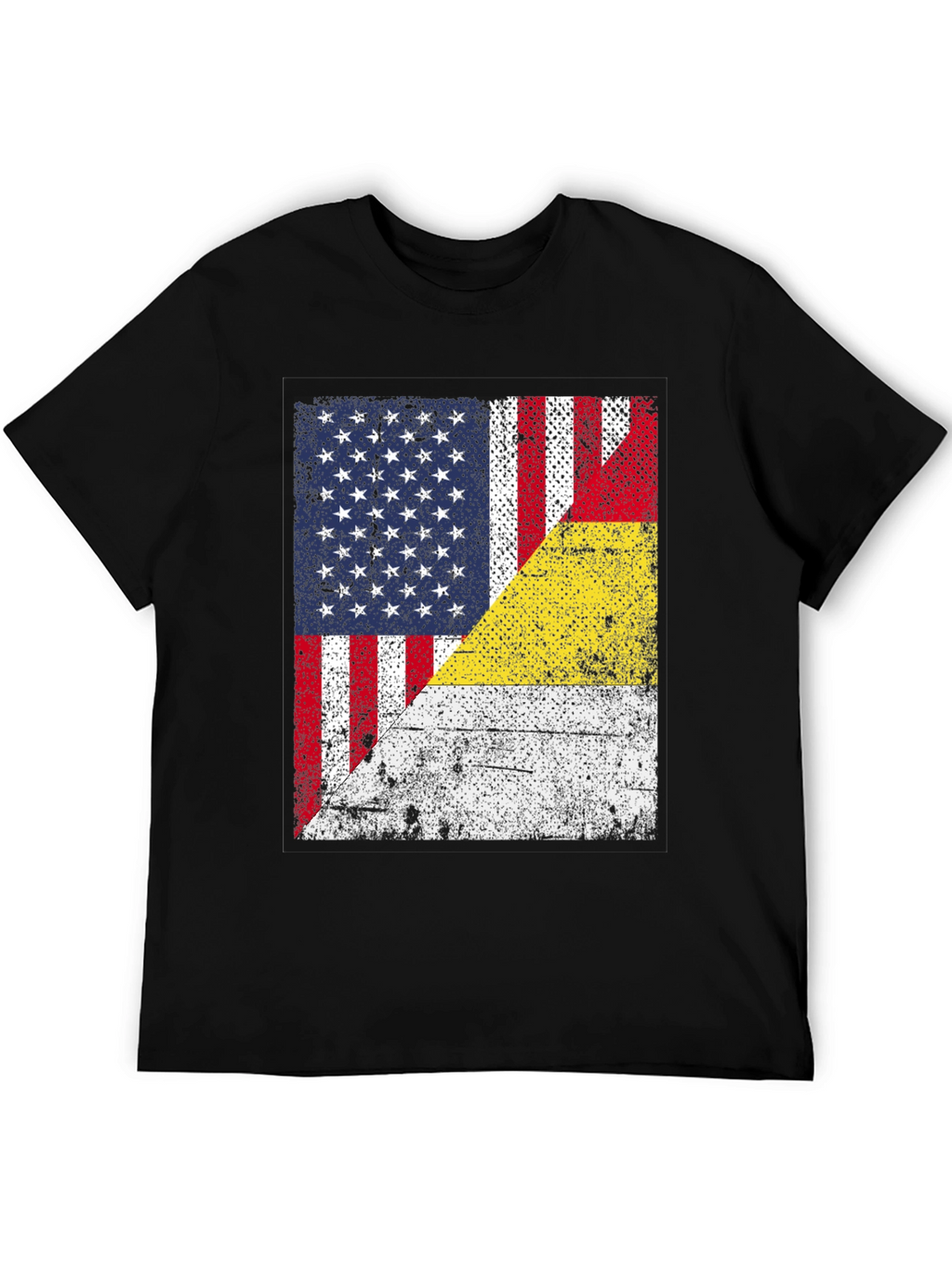 USA & German Flag Graphic T-Shirt