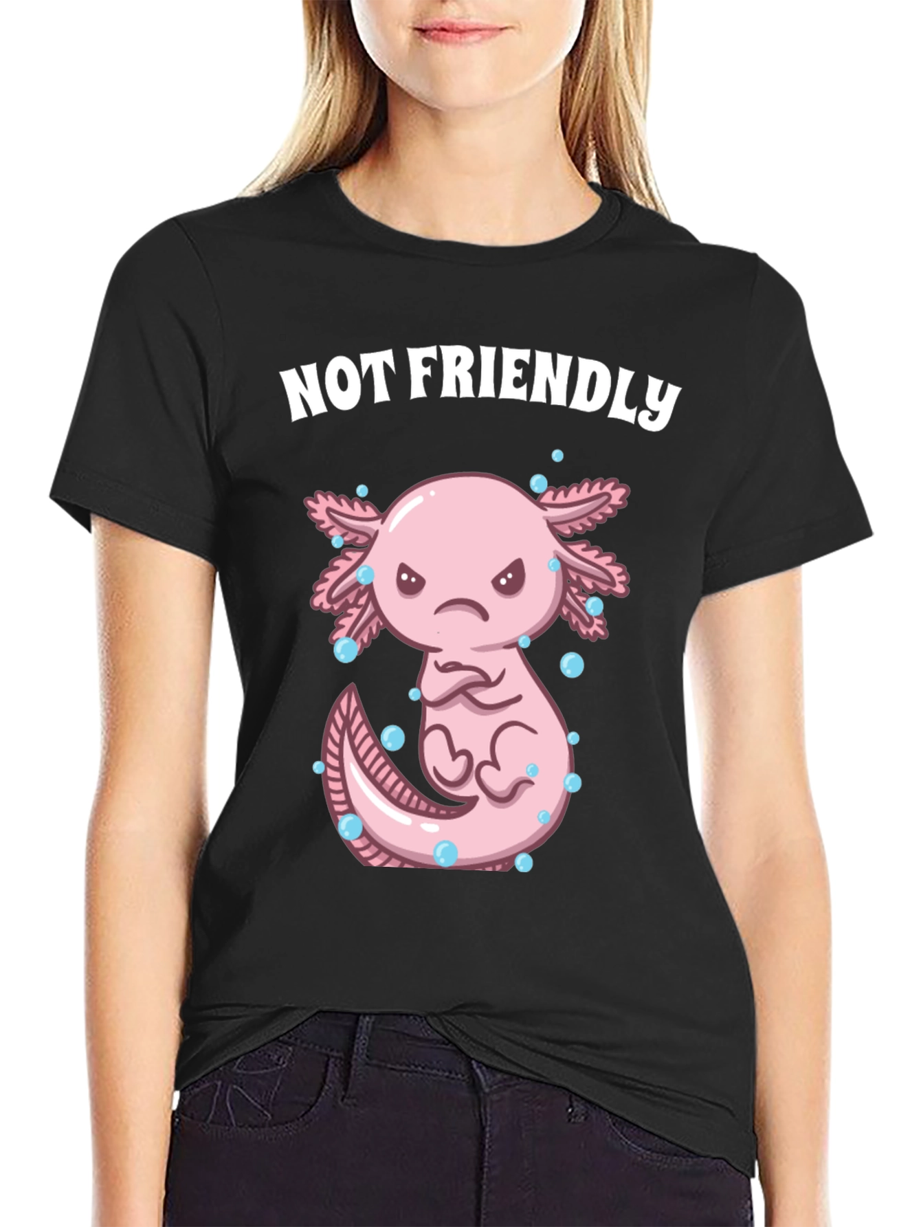 Not Friendly Axolotl T-Shirt