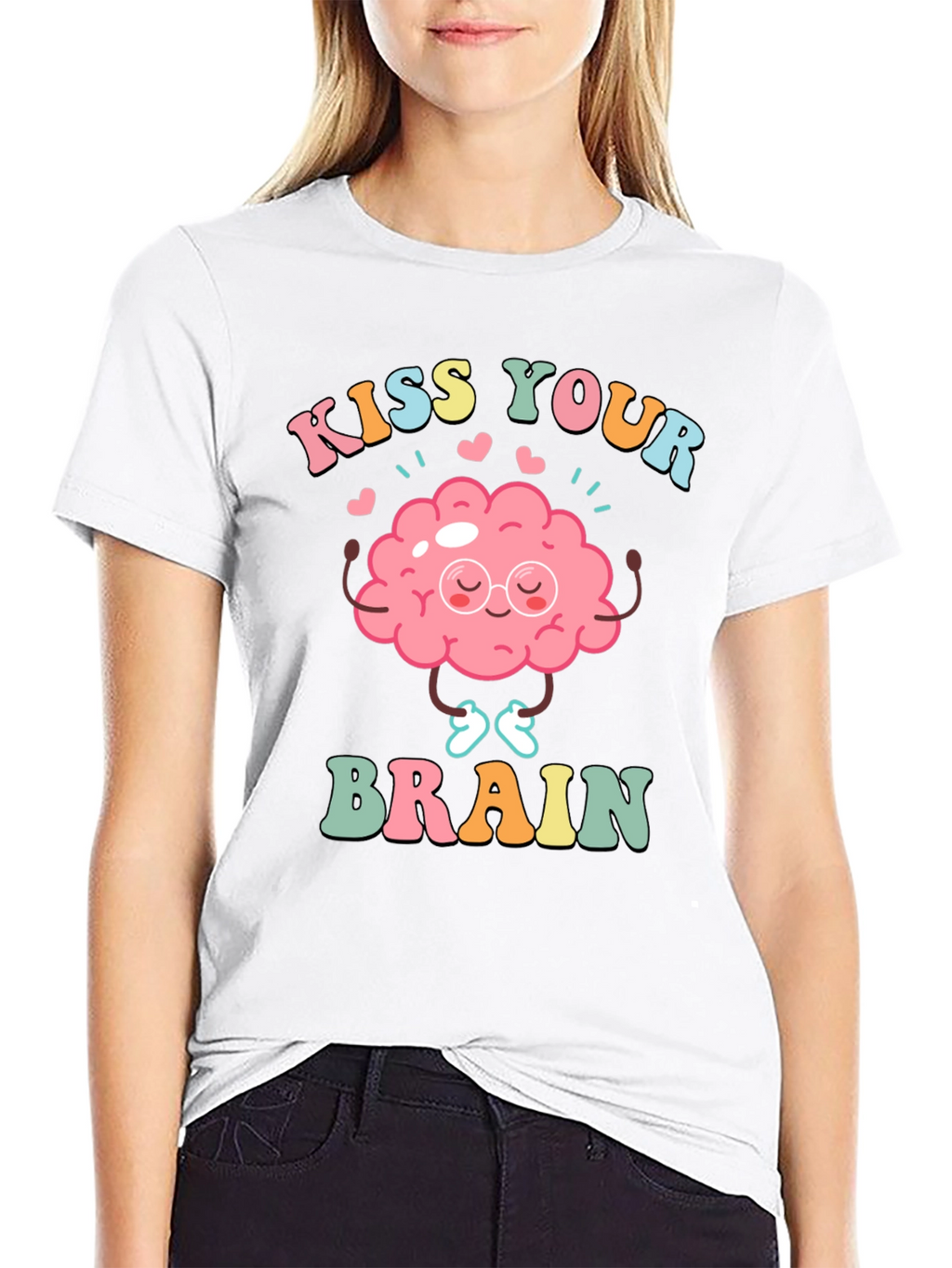 Kiss Your Brain T-Shirt - Mental Health Tee