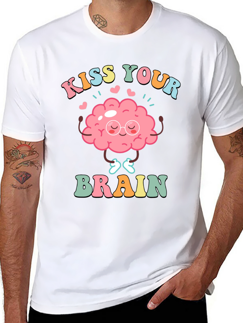 Kiss Your Brain T-Shirt - Mental Health Tee