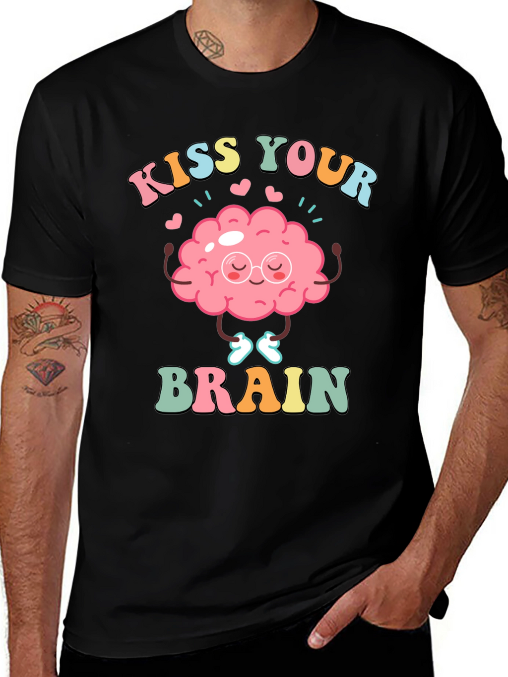 Kiss Your Brain T-Shirt - Mental Health Tee