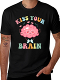 Kiss Your Brain T-Shirt - Mental Health Tee