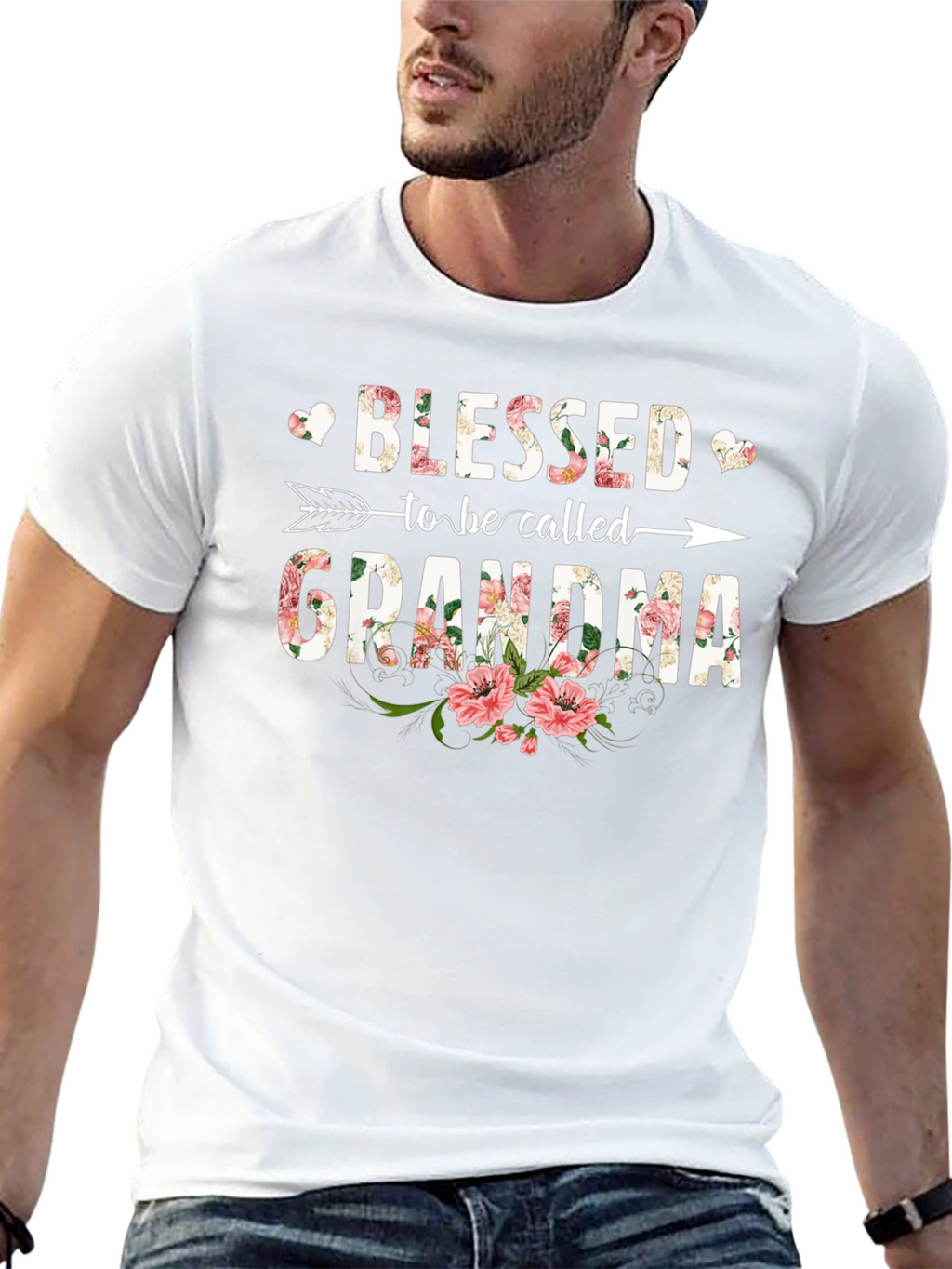 Blessed Grandma Floral T-Shirt