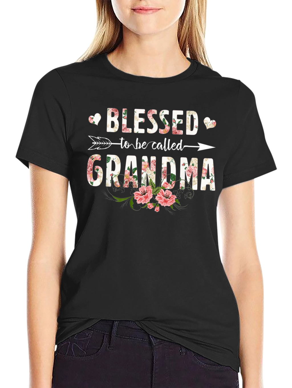 Blessed Grandma Floral T-Shirt