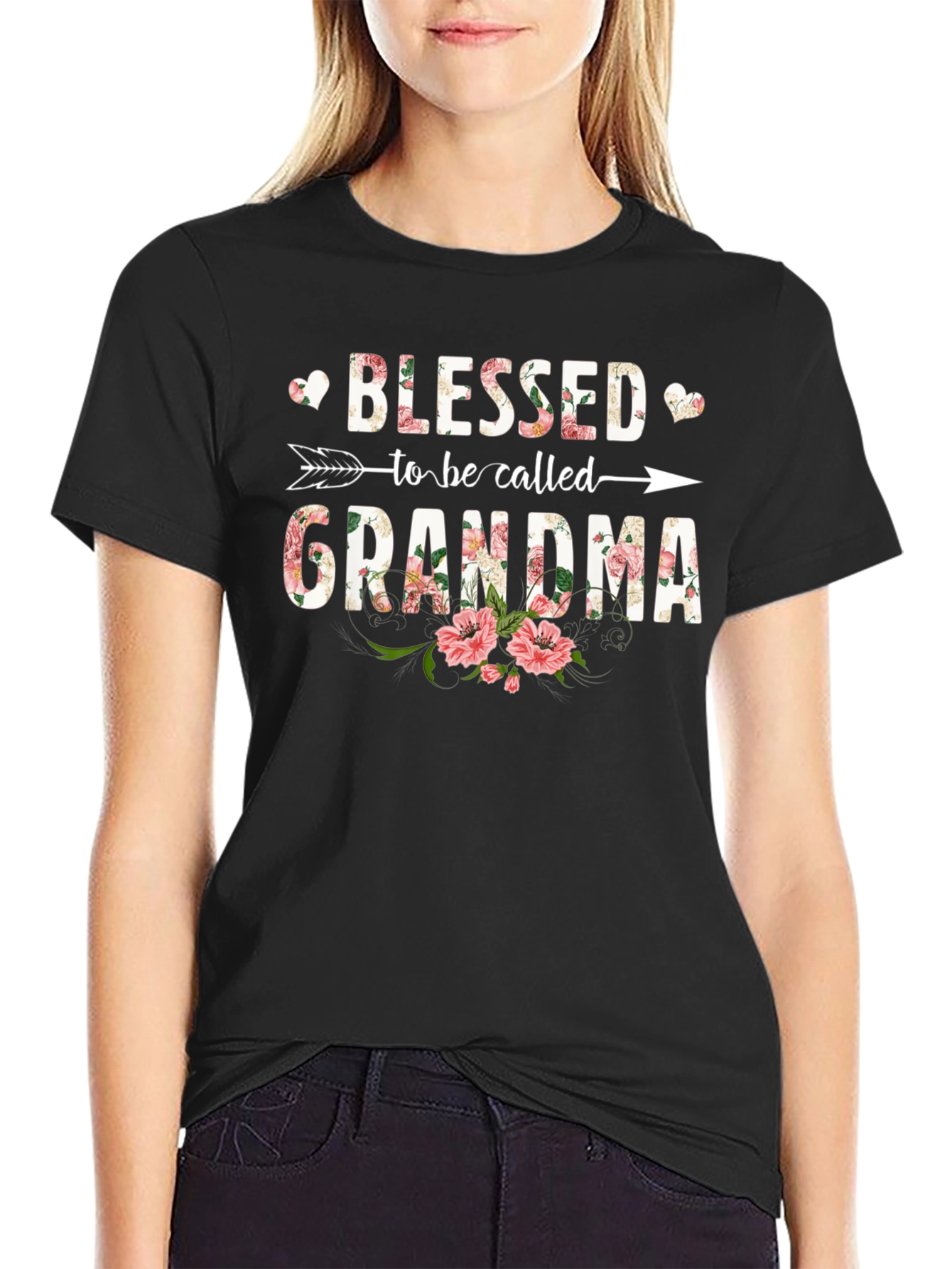 Blessed Grandma Floral T-Shirt