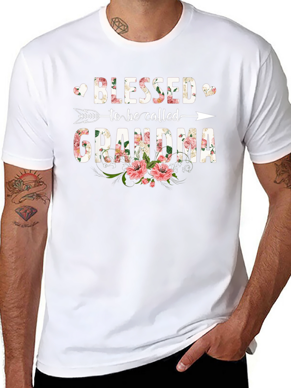 Blessed Grandma Floral T-Shirt
