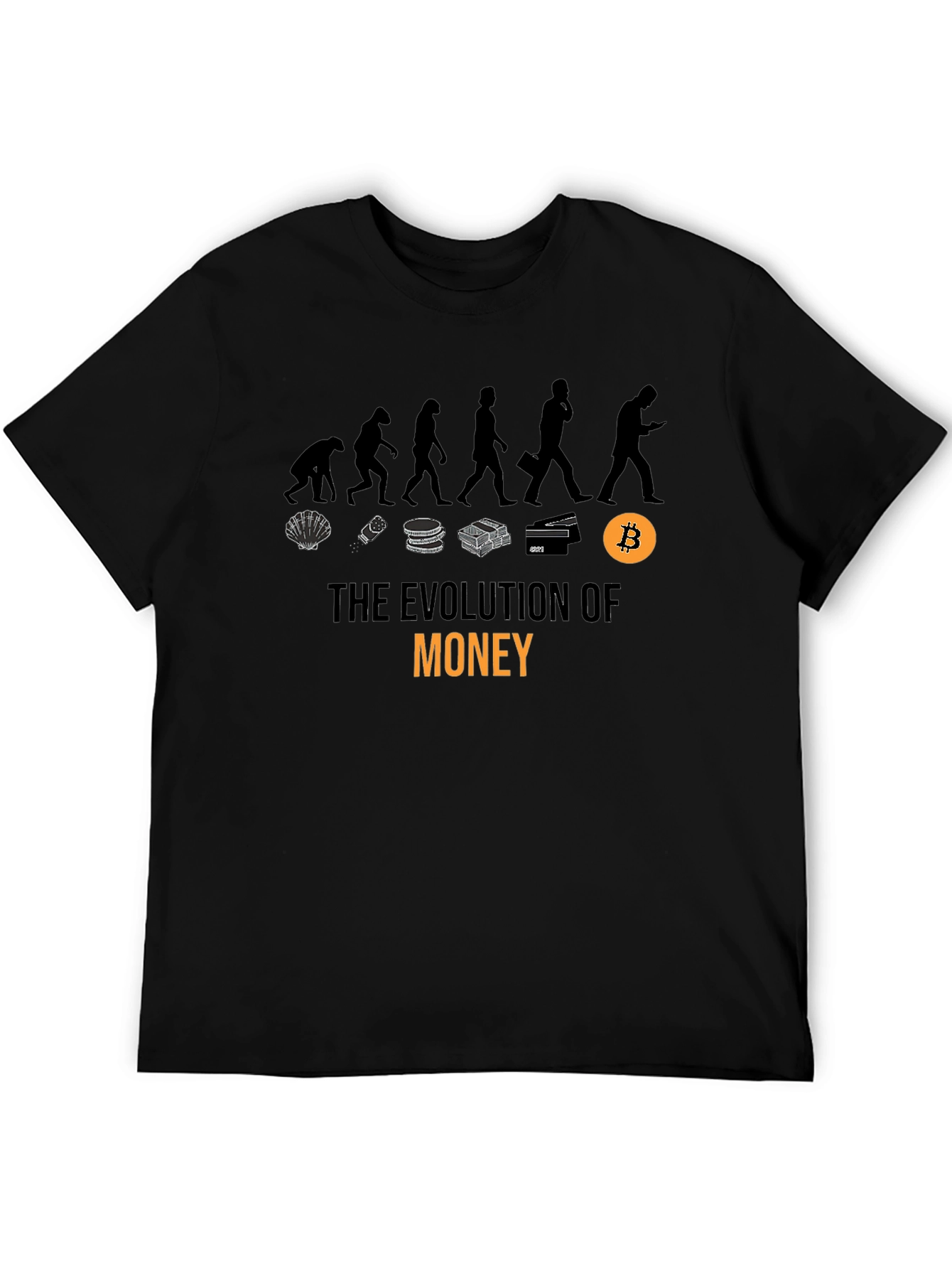 Evolution of Money T-Shirt - Bitcoin Crypto Tee