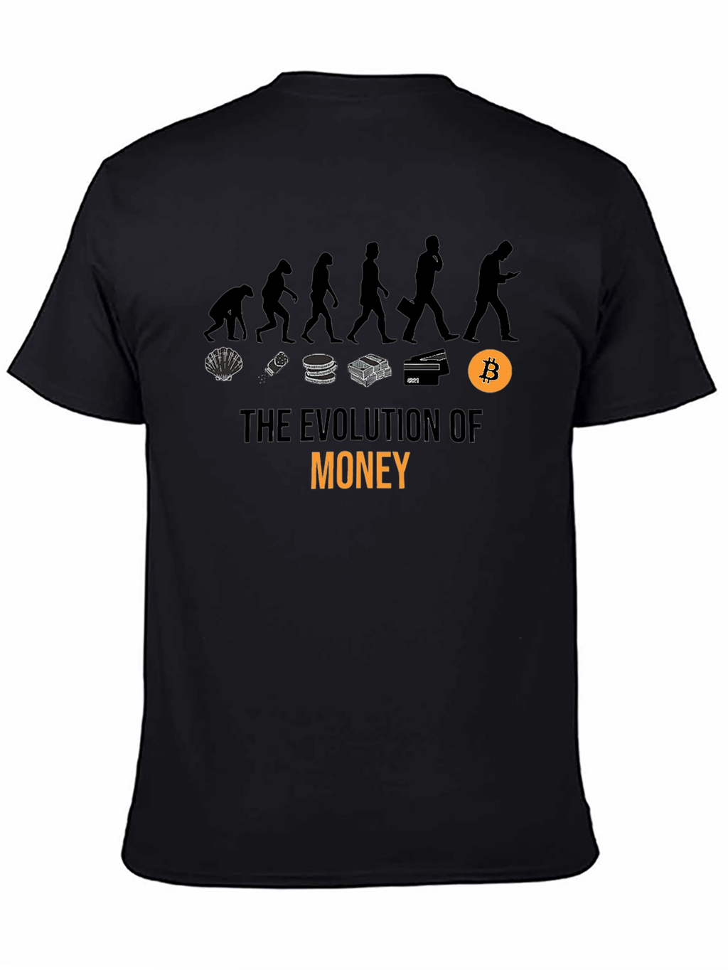 Evolution of Money T-Shirt - Bitcoin Crypto Tee