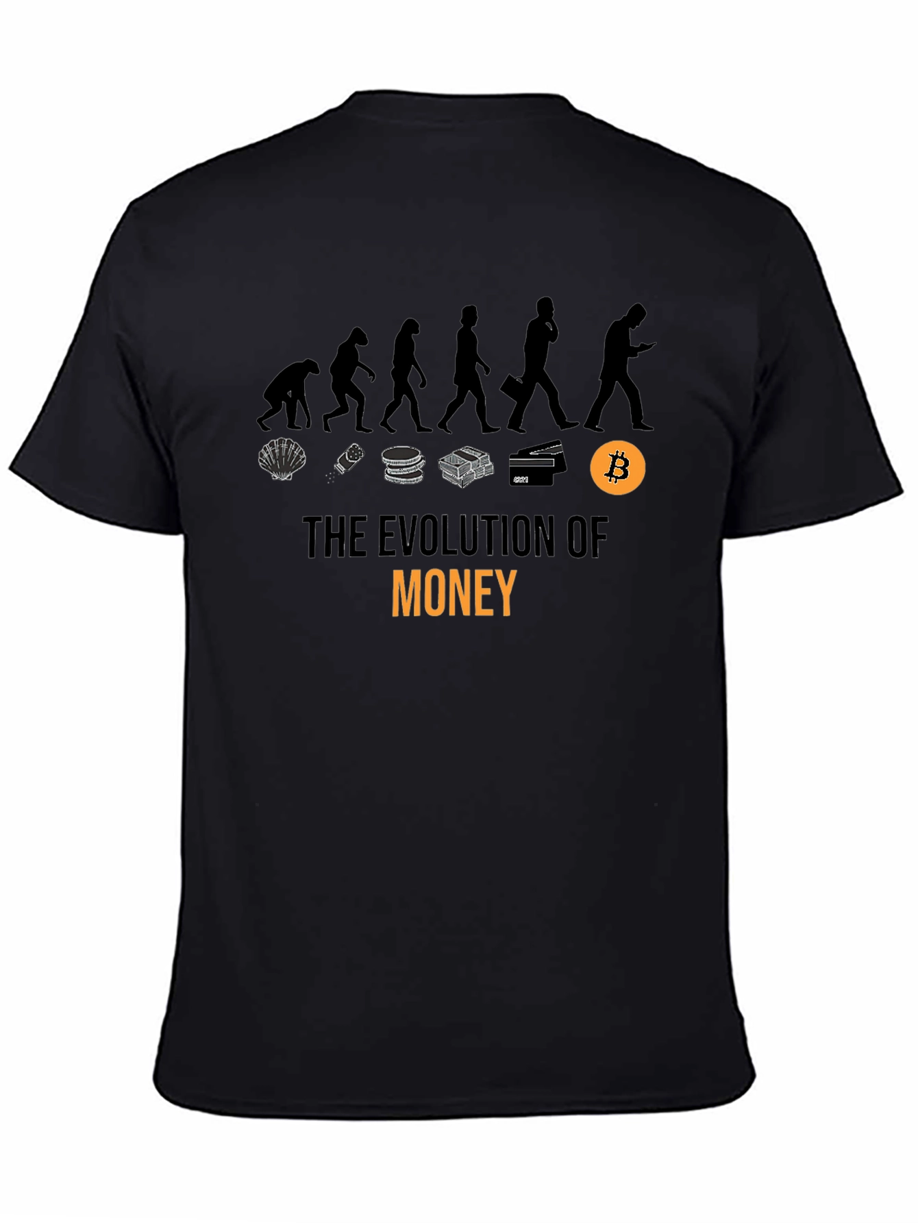 Evolution of Money T-Shirt - Bitcoin Crypto Tee