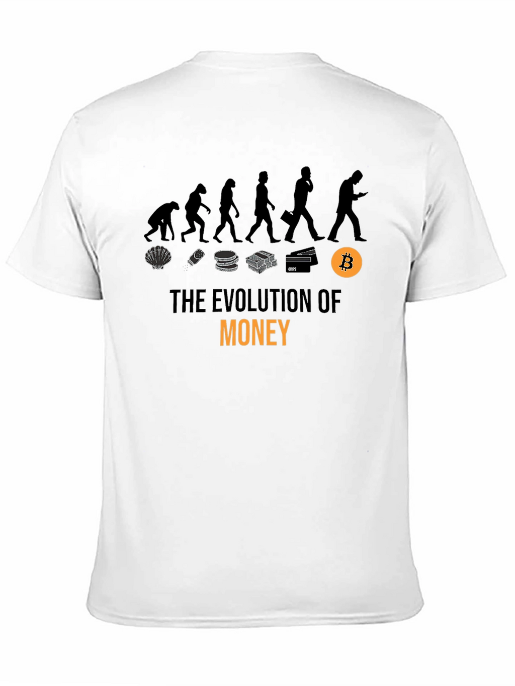 Evolution of Money T-Shirt - Bitcoin Crypto Tee
