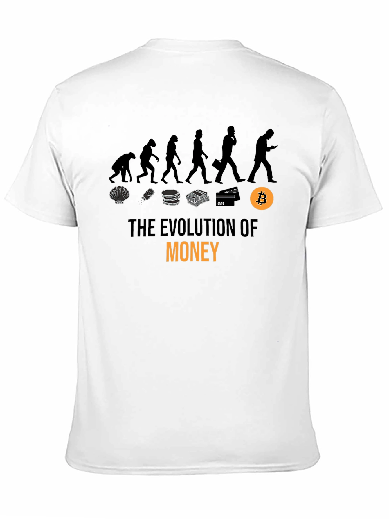 Evolution of Money T-Shirt - Bitcoin Crypto Tee