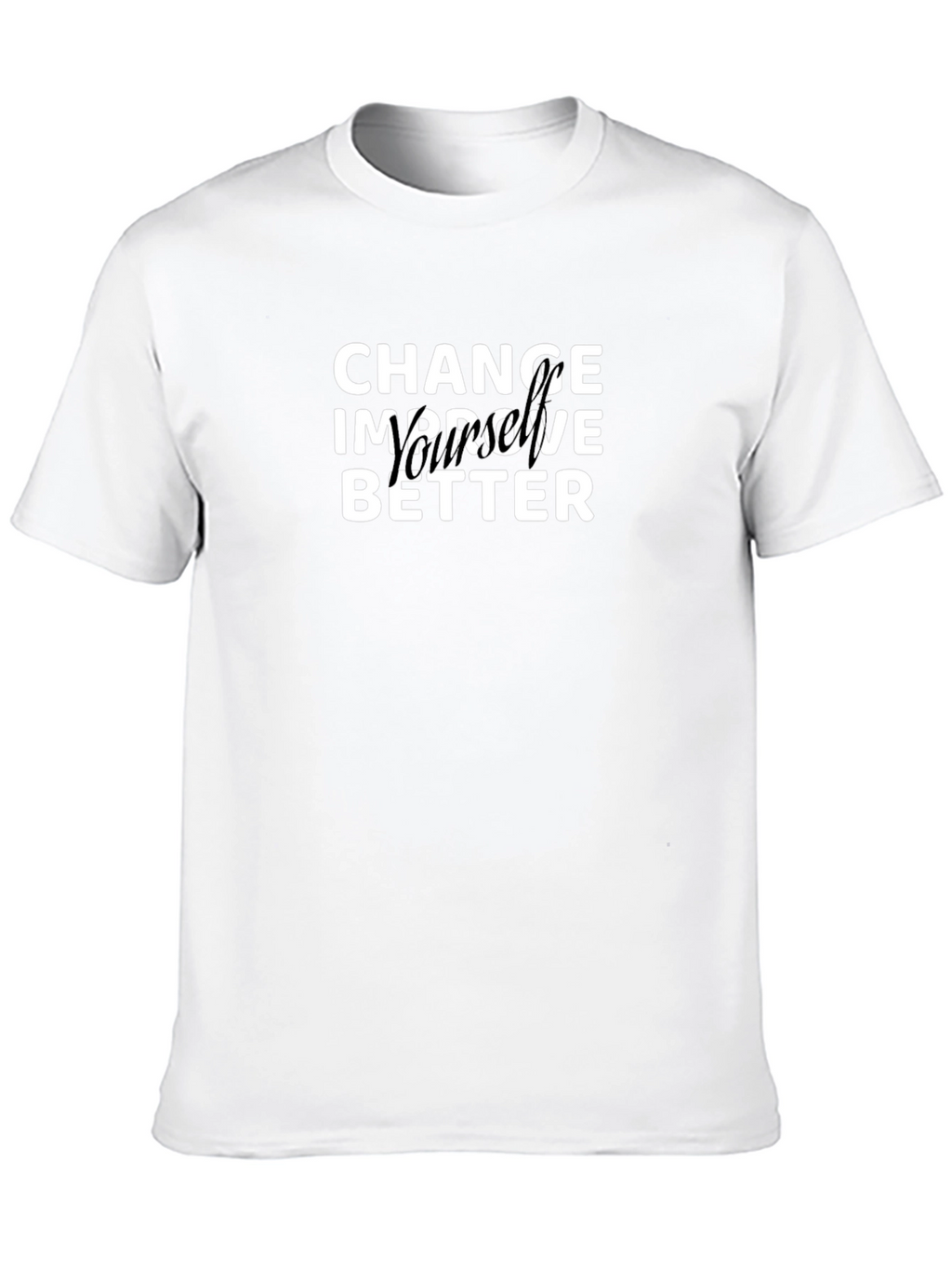 Change Improve Better Black T-Shirt