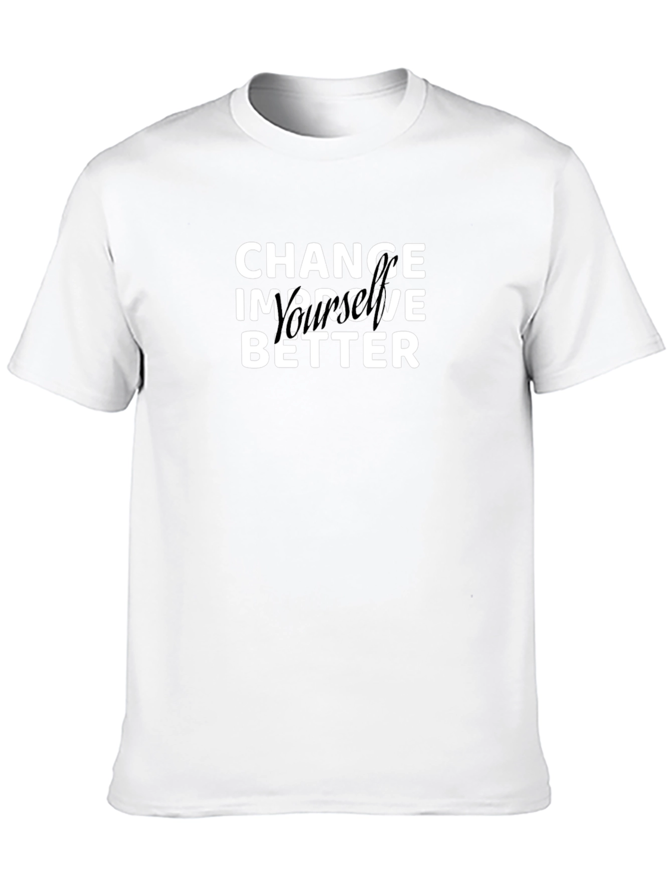 Change Improve Better Black T-Shirt