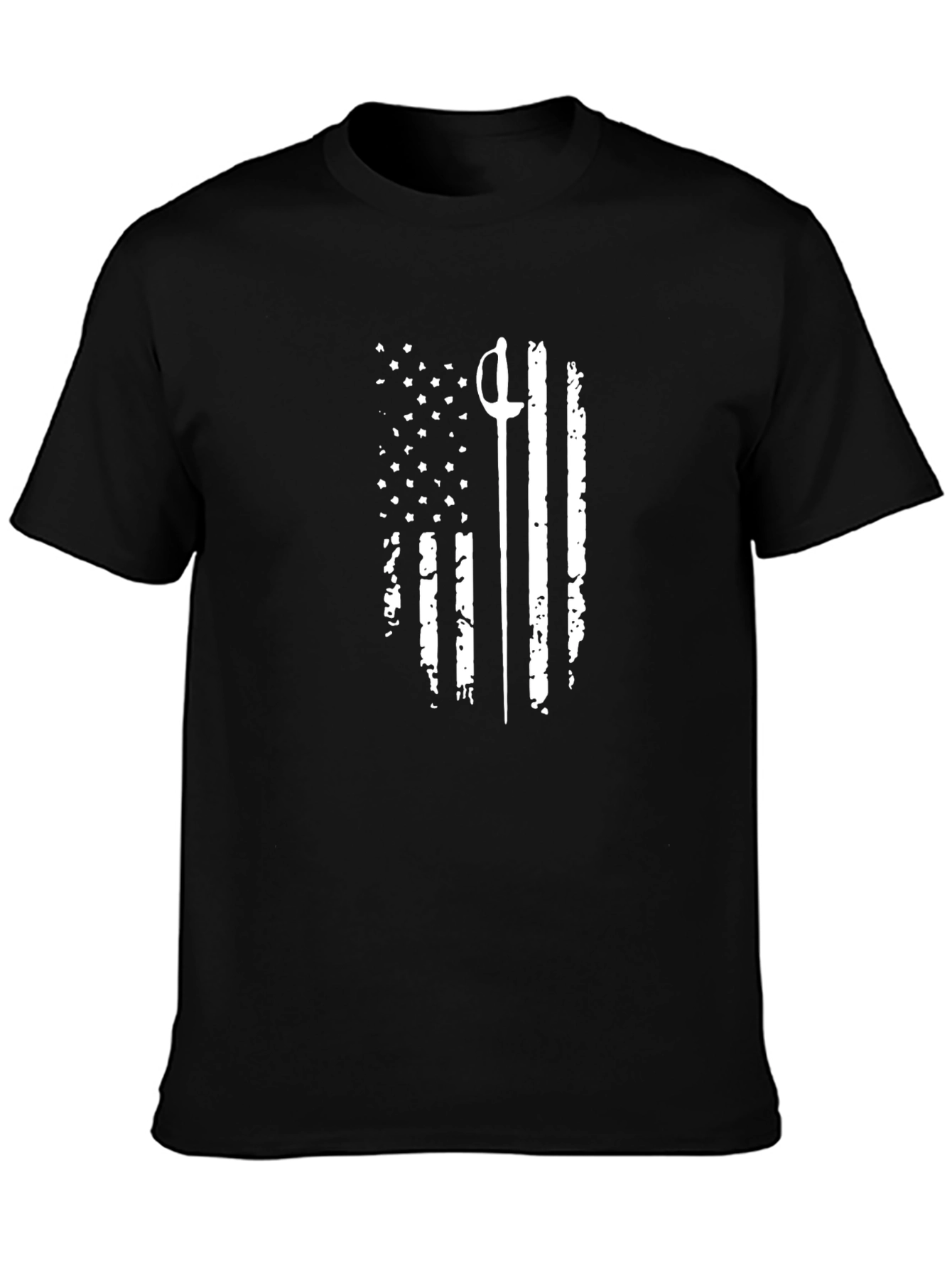 Fencing USA Flag Graphic Tee