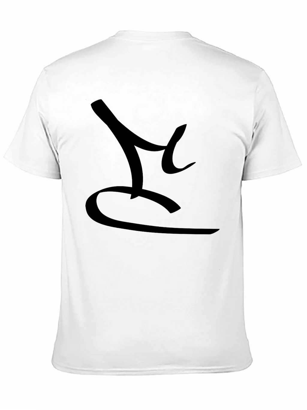 Mens Black T-Shirt with Abstract Design