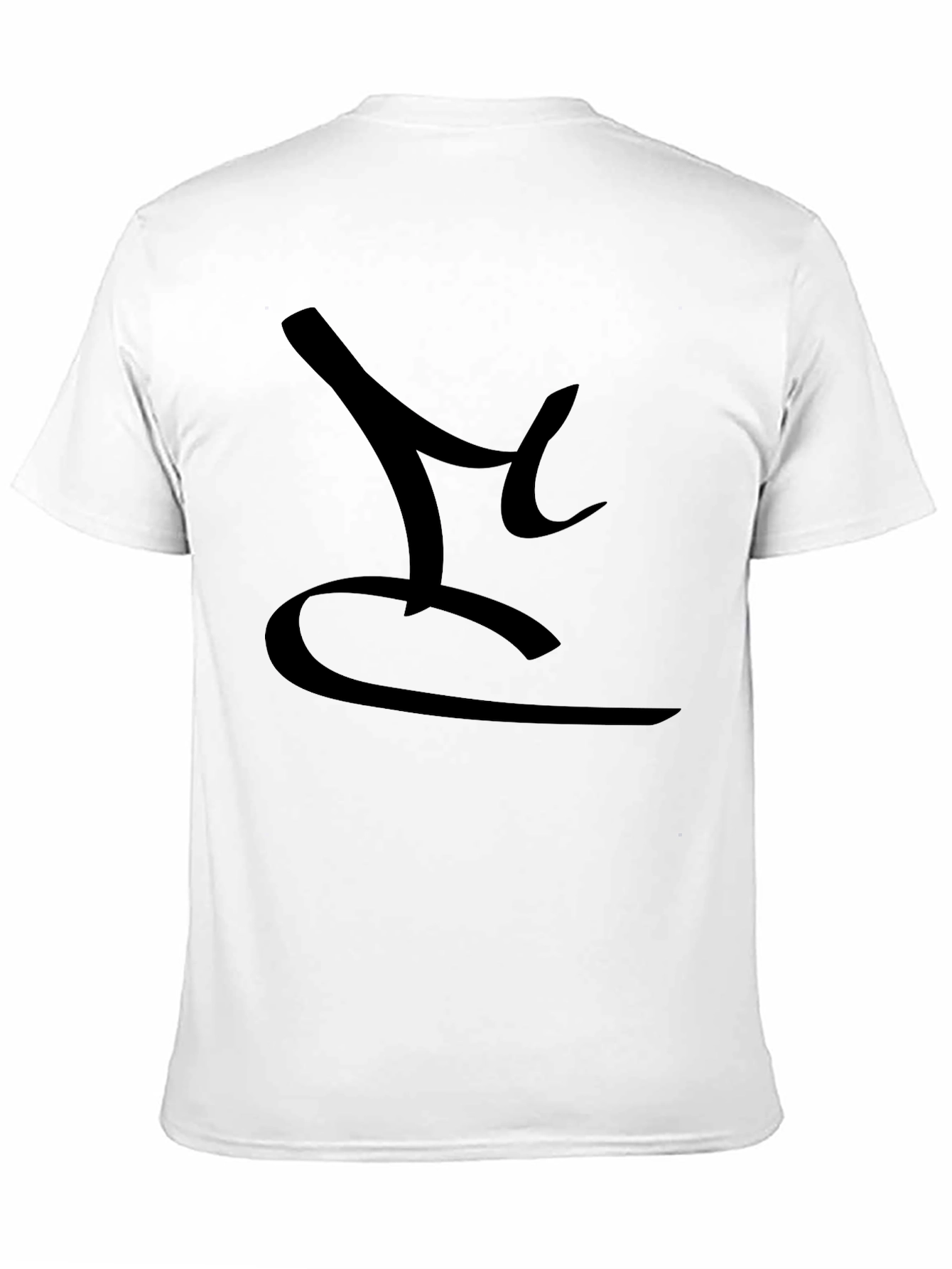 Mens Black T-Shirt with Abstract Design