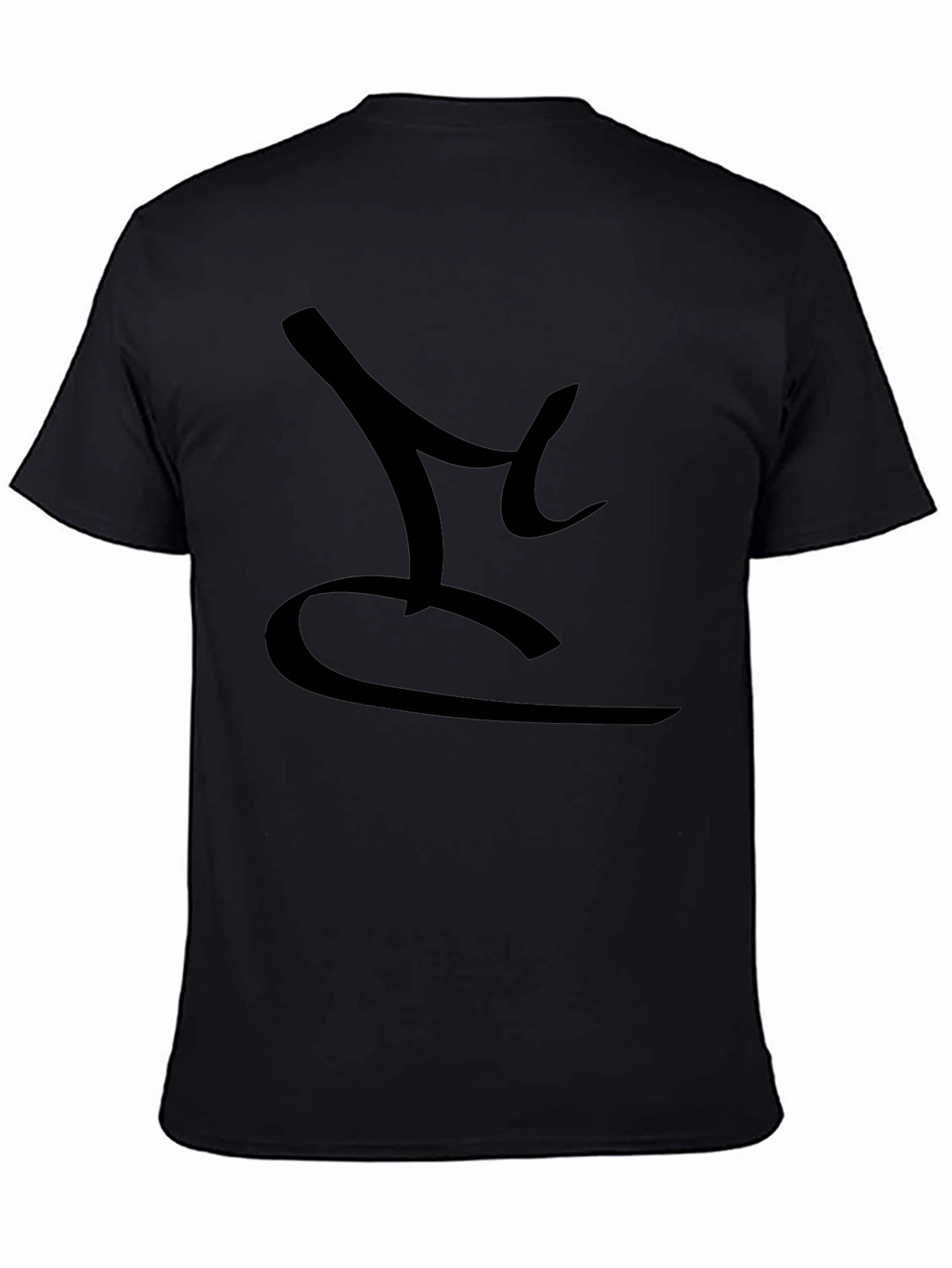 Mens Black T-Shirt with Abstract Design