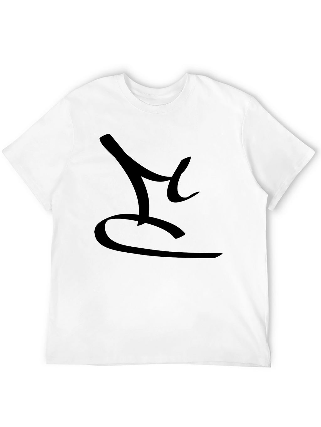 Mens Black T-Shirt with Abstract Design