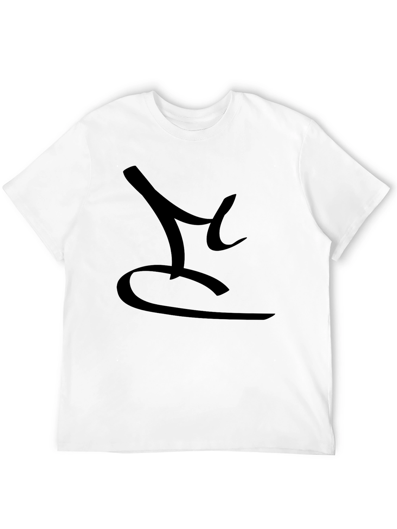Mens Black T-Shirt with Abstract Design