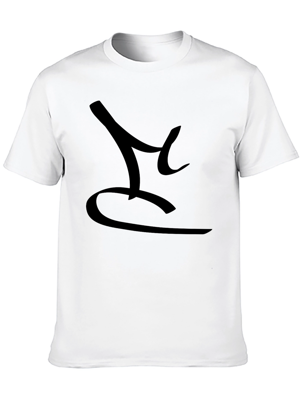 Mens Black T-Shirt with Abstract Design