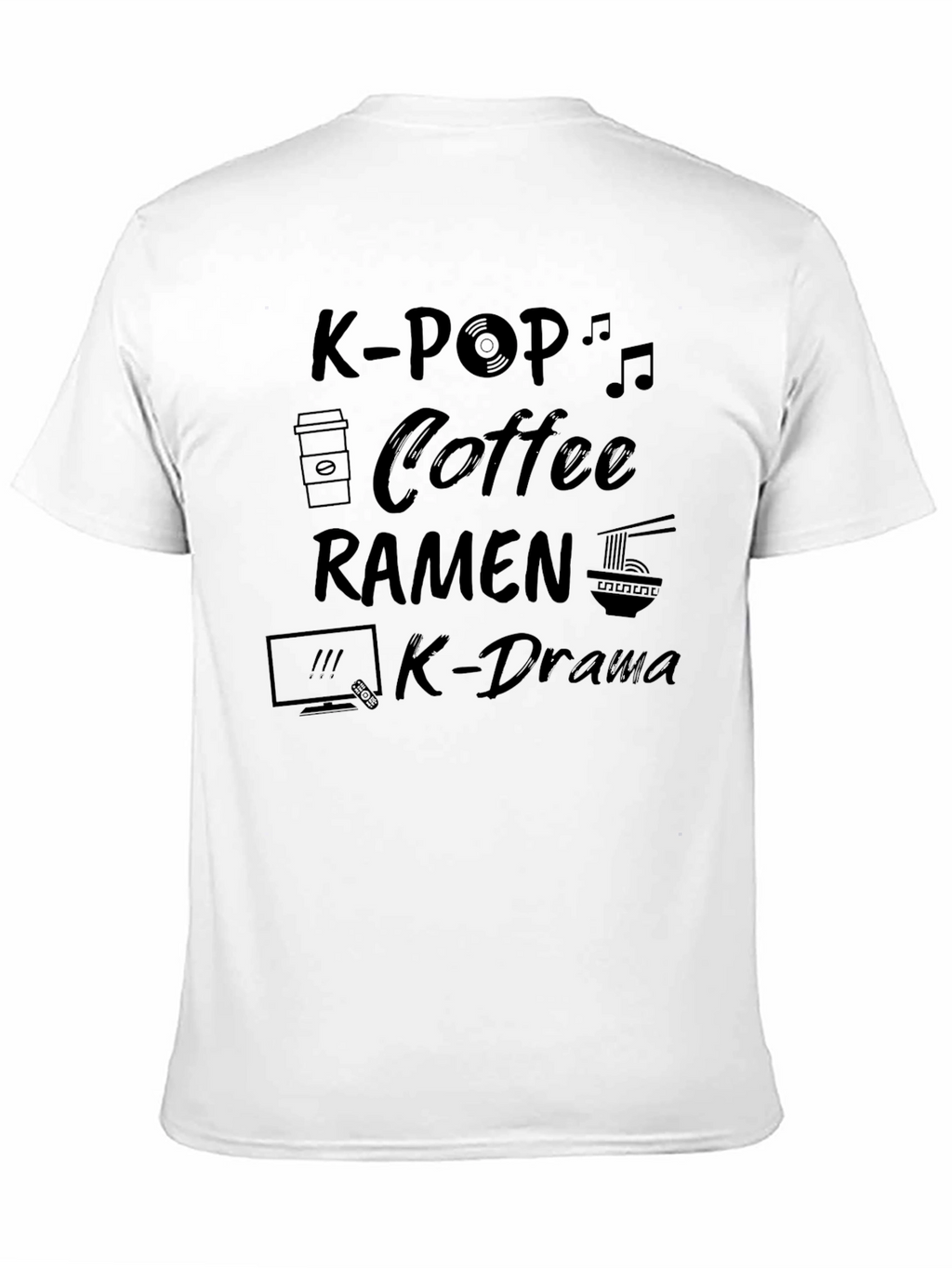K-Pop Coffee Ramen K-Drama Graphic Tee