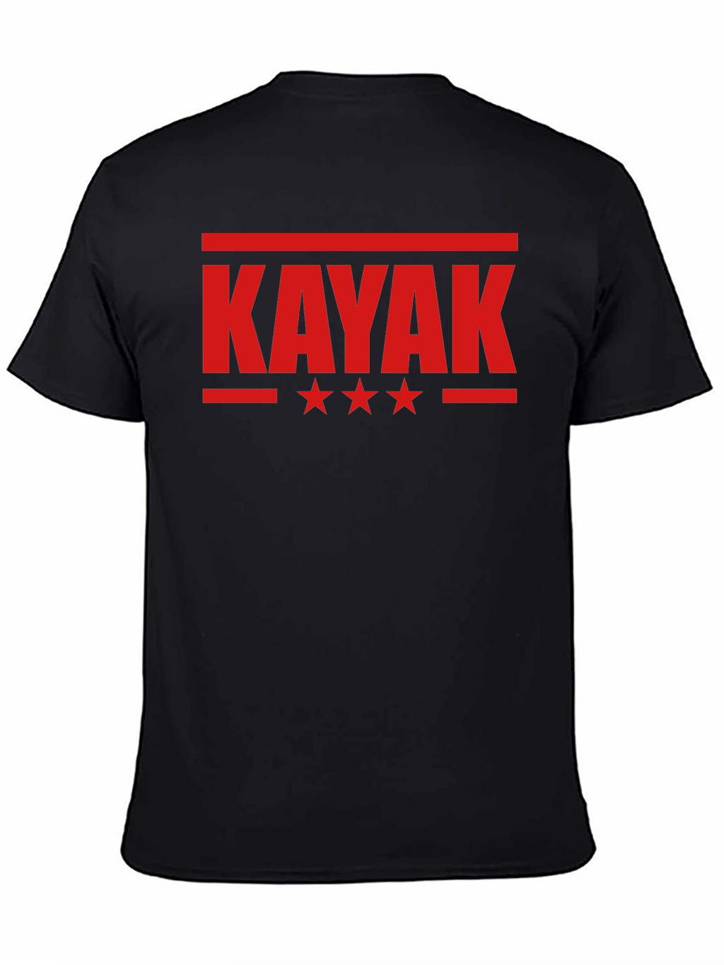 Kayak Graphic Tee - Black Cotton Blend