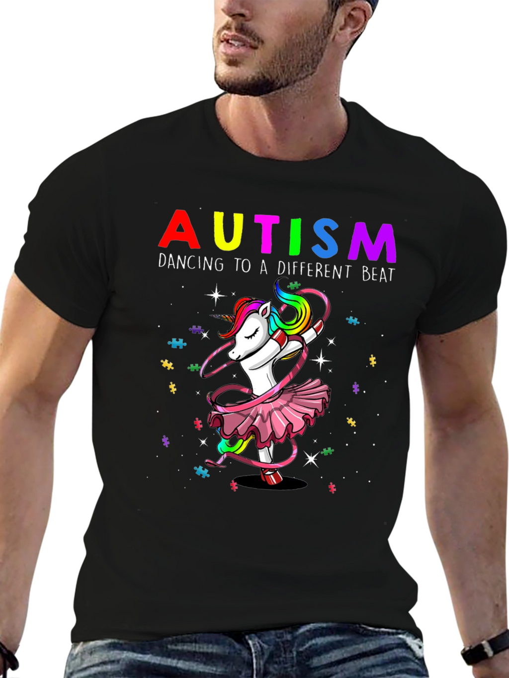 Autism Awareness Unicorn Dance T-Shirt