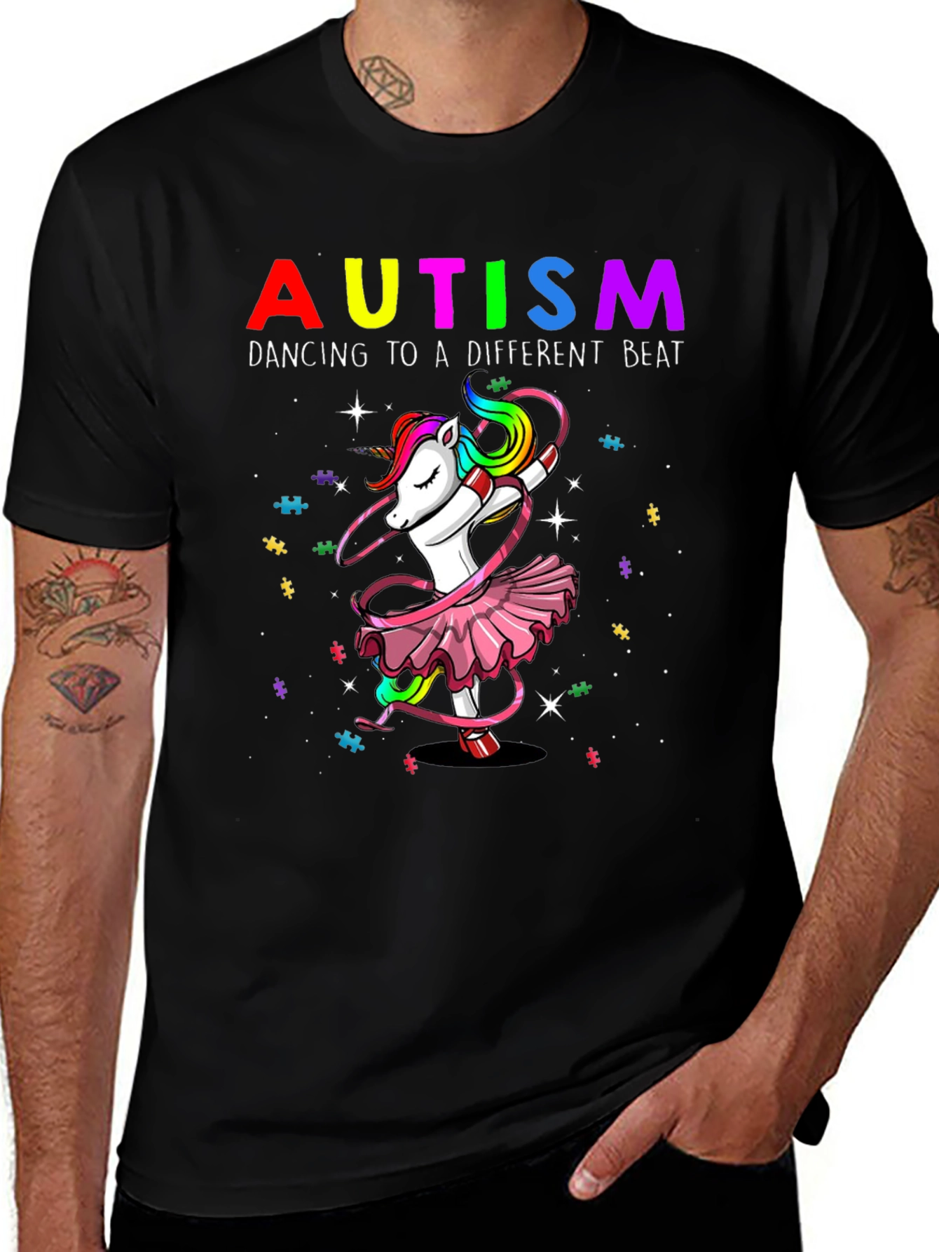 Autism Awareness Unicorn Dance T-Shirt