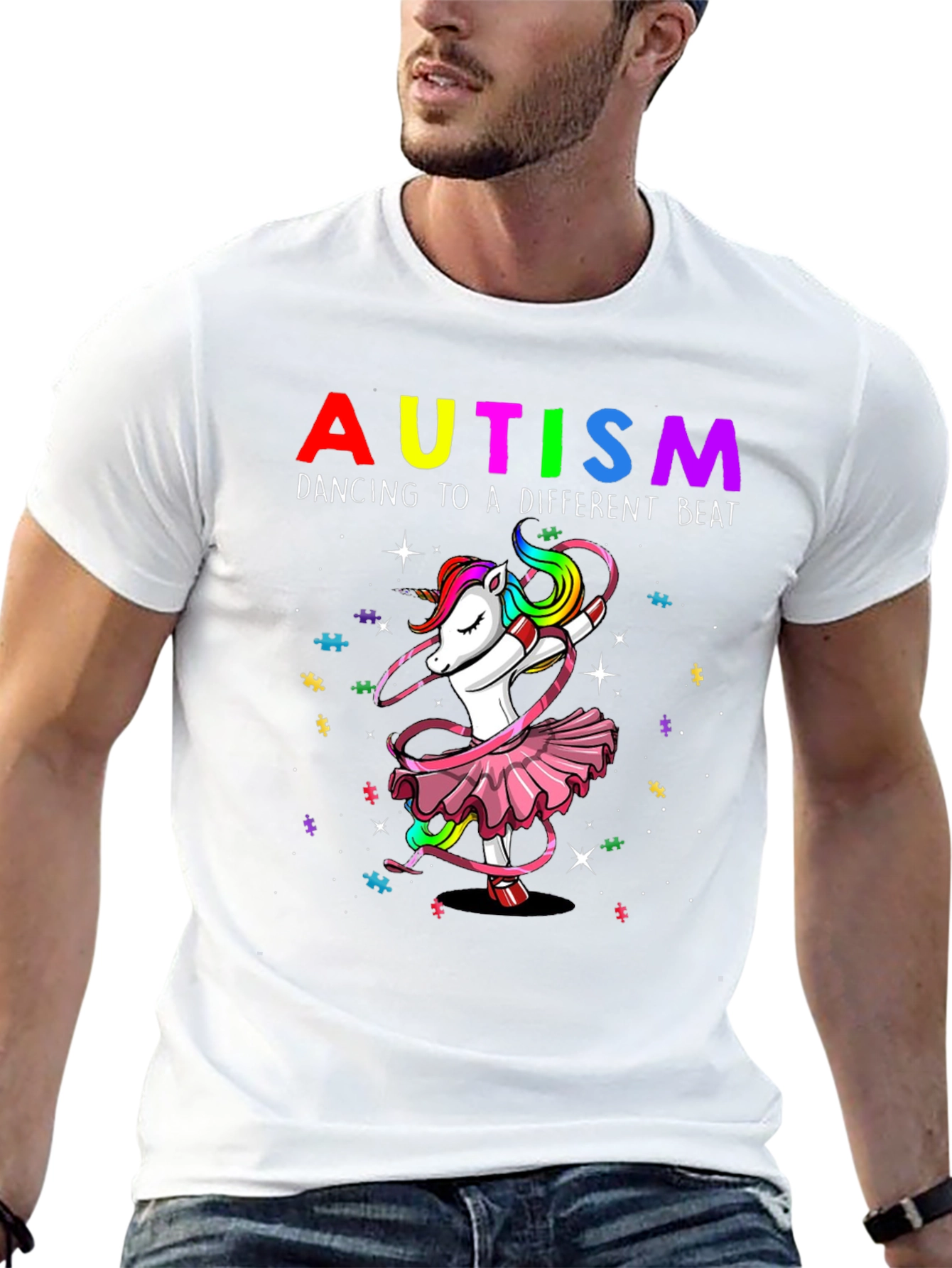 Autism Awareness Unicorn Dance T-Shirt