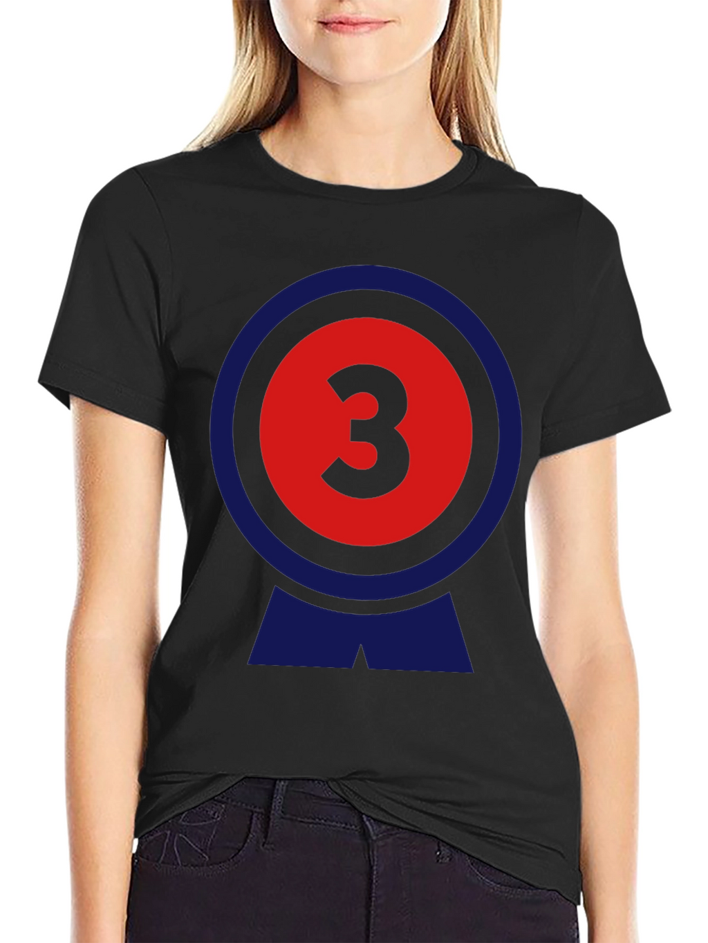 Number 3 Graphic Tee - Retro Style T-Shirt