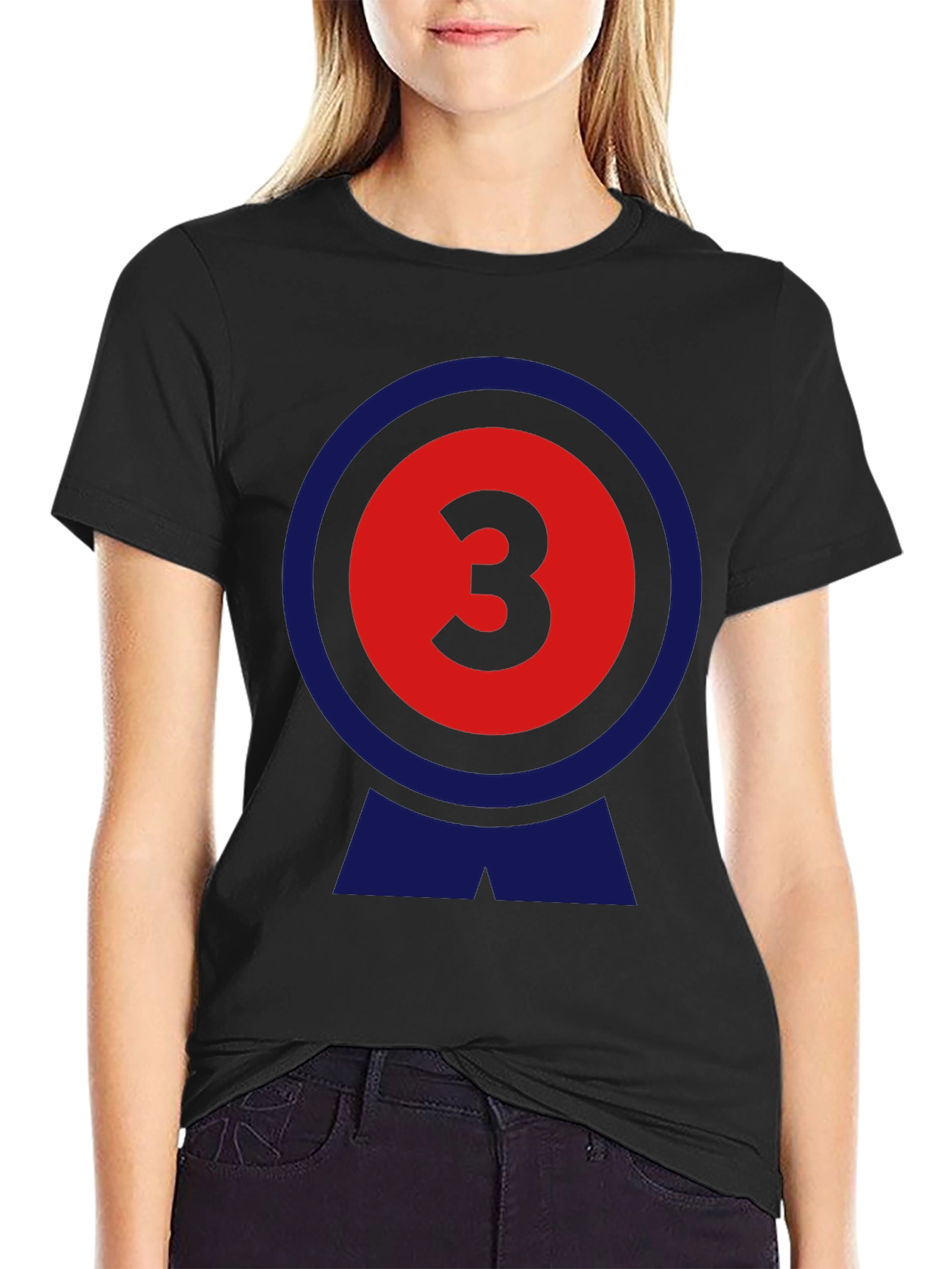 Number 3 Graphic Tee - Retro Style T-Shirt