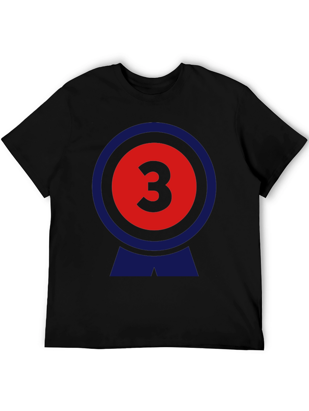 Number 3 Graphic Tee - Retro Style T-Shirt