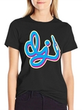 Retro DJ Graphic Tee - Black