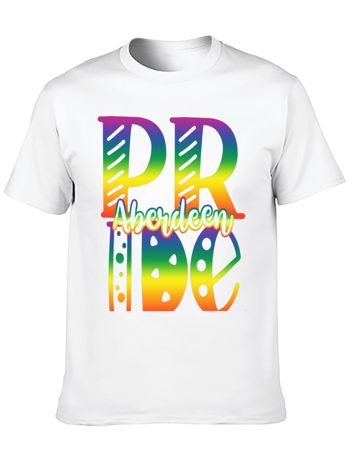 Aberdeen Pride Rainbow Graphic Tee