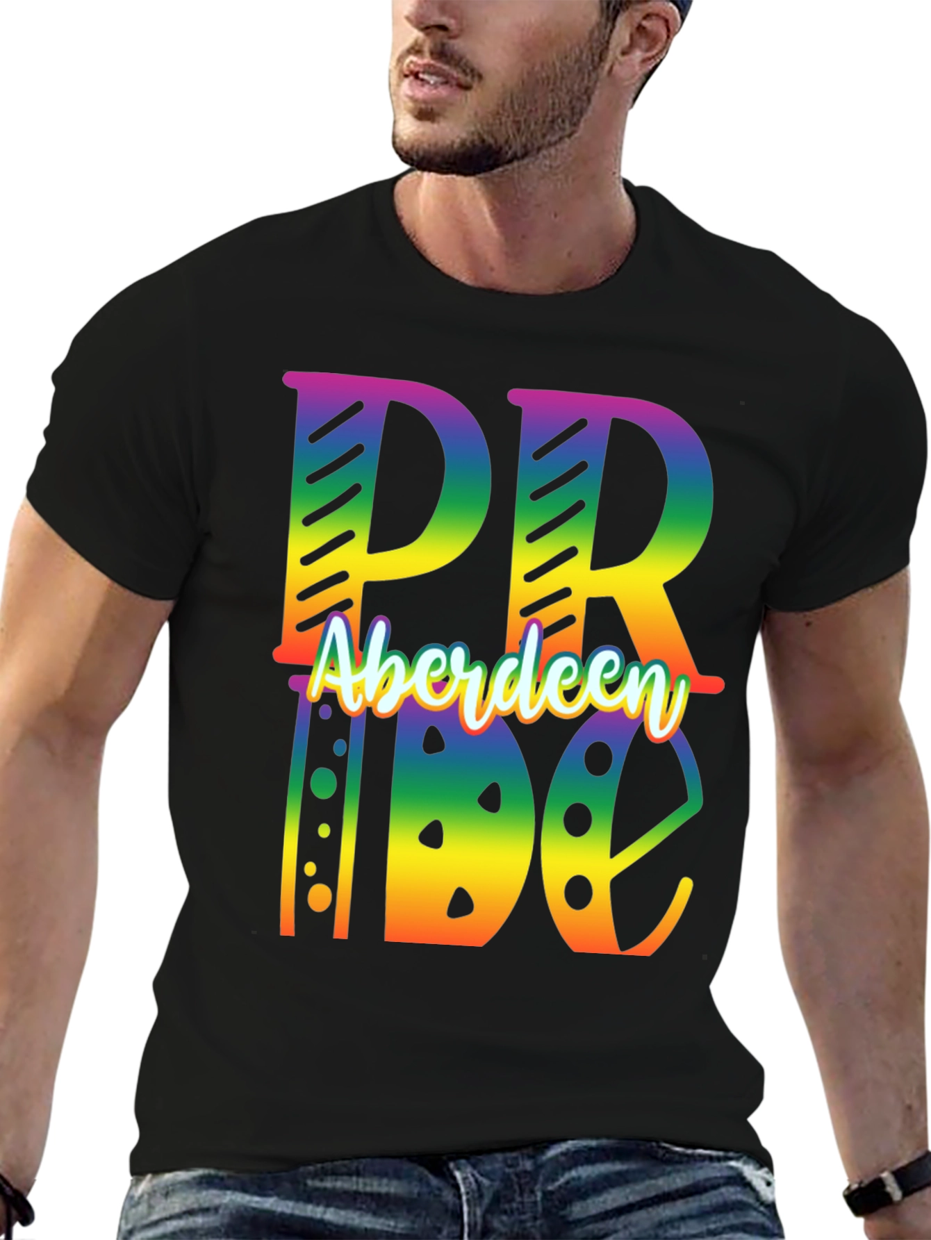 Aberdeen Pride Rainbow Graphic Tee