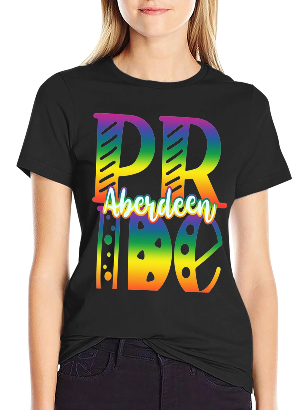 Aberdeen Pride Rainbow Graphic Tee