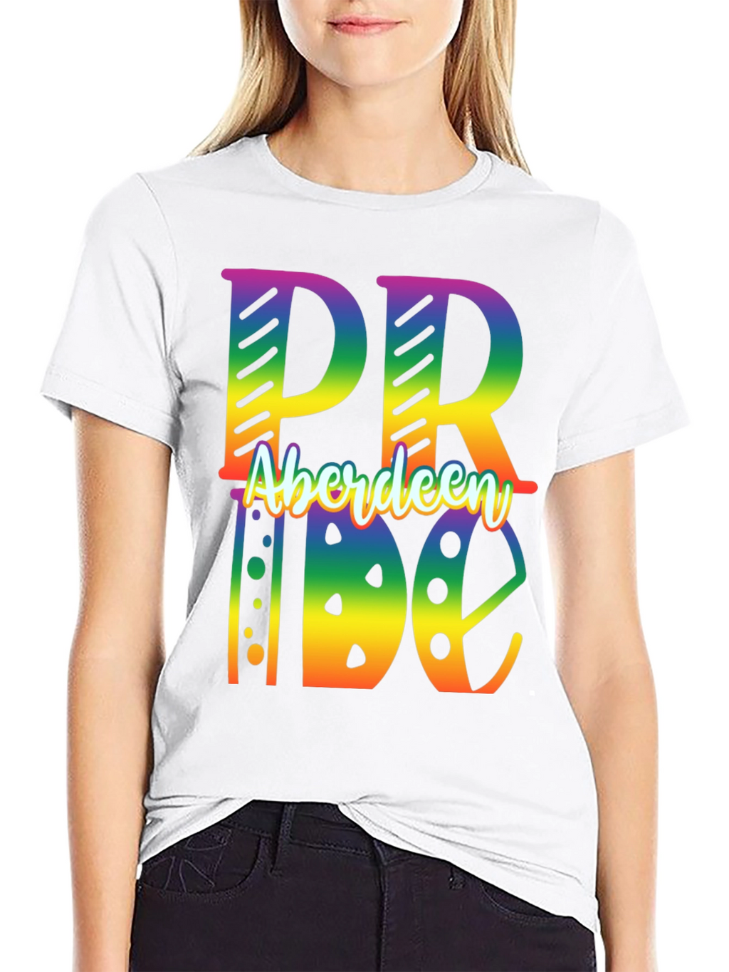 Aberdeen Pride Rainbow Graphic Tee