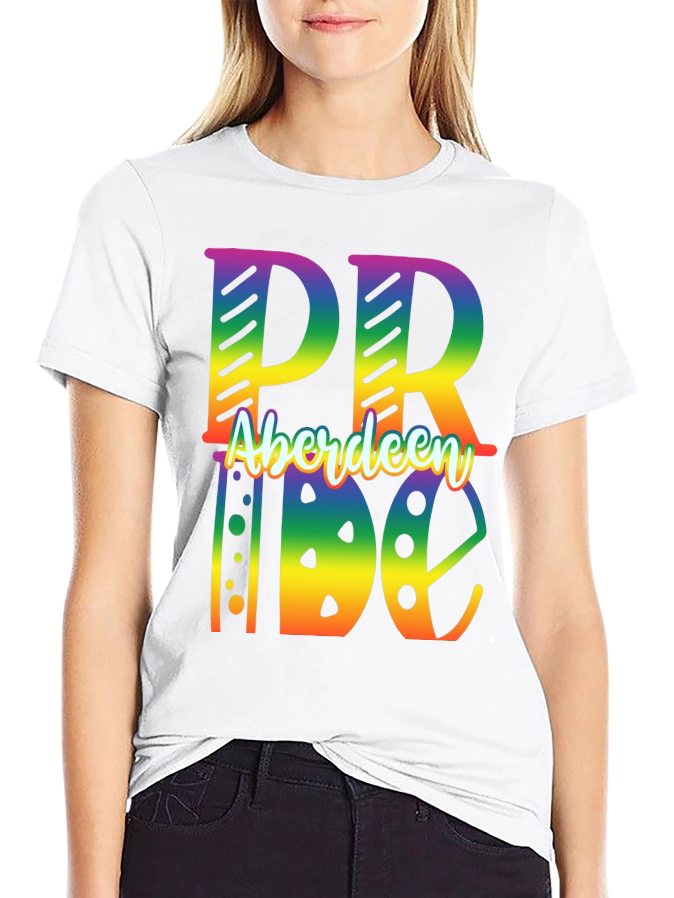 Aberdeen Pride Rainbow Graphic Tee