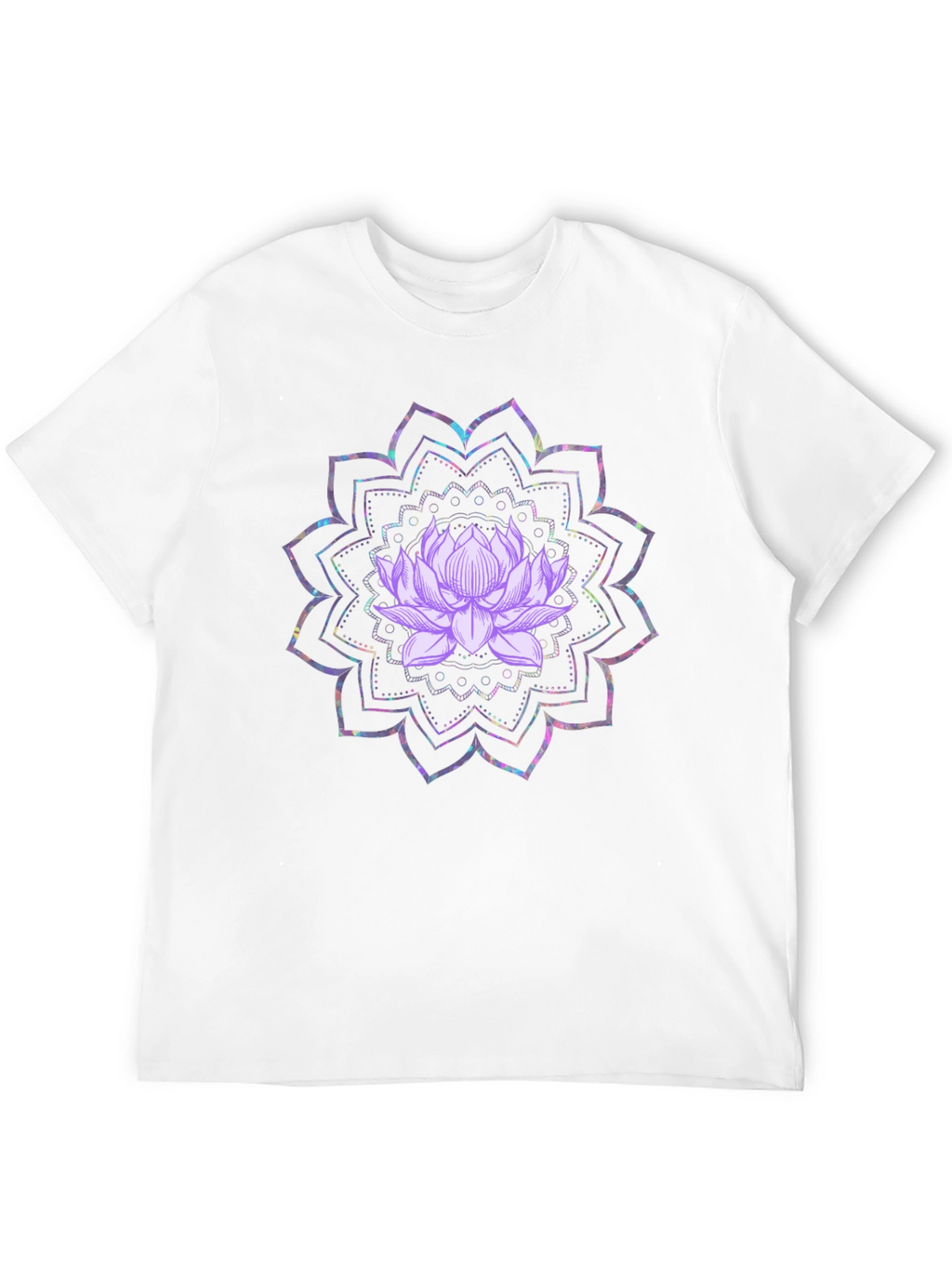 Lotus Mandala Graphic Tee - Black