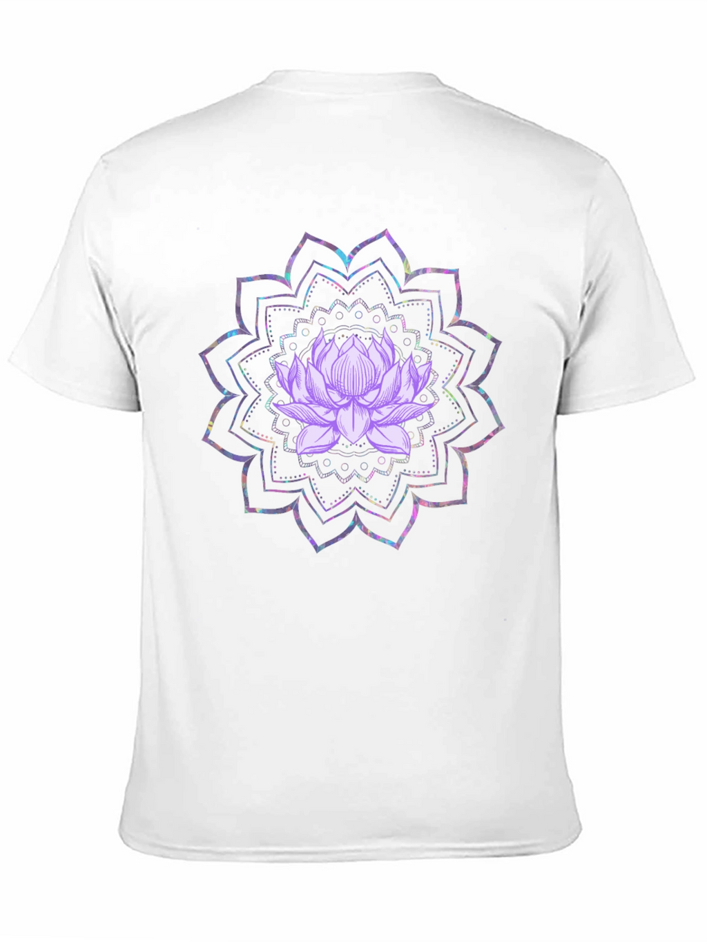 Lotus Mandala Graphic Tee - Black