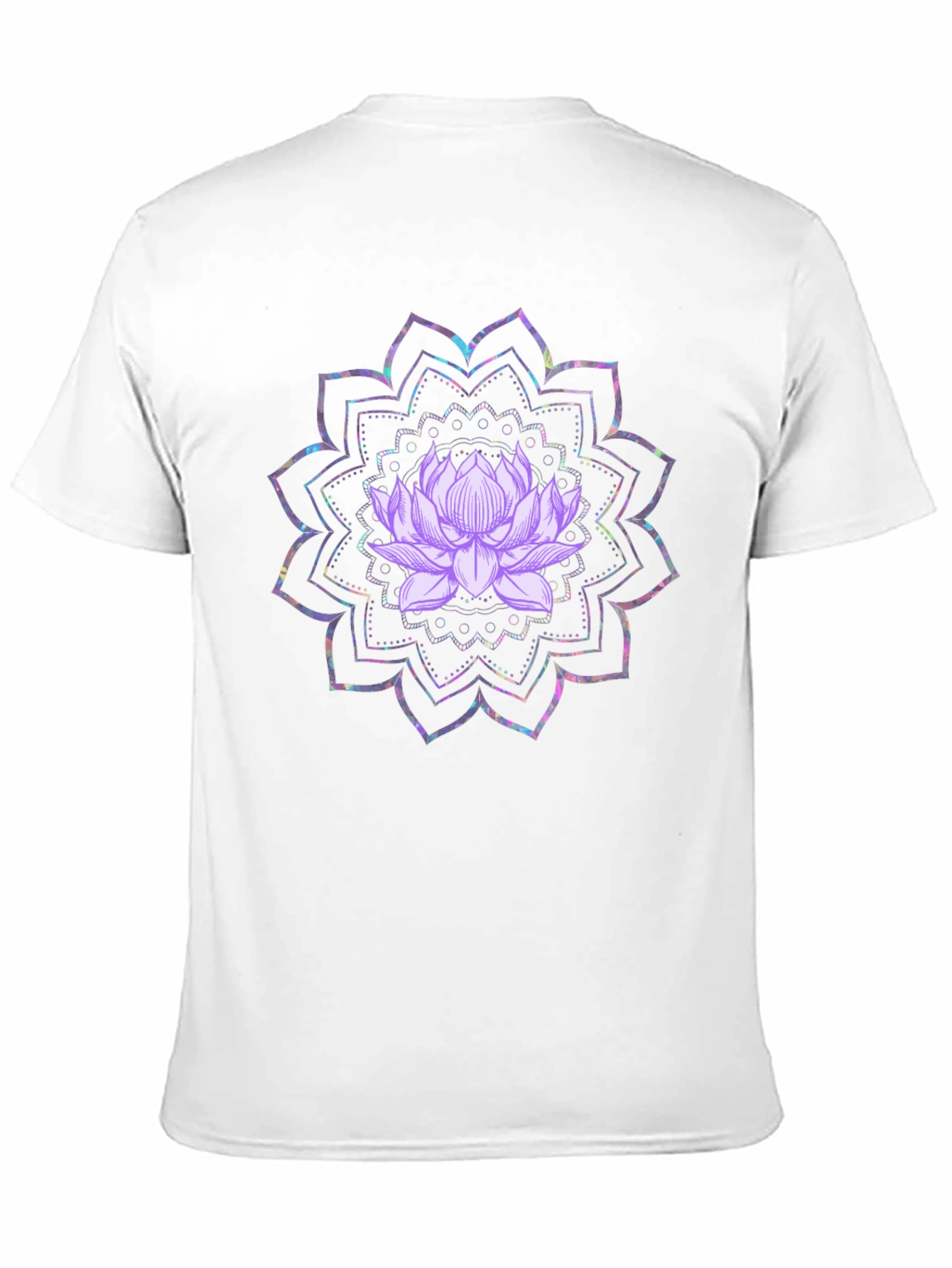 Lotus Mandala Graphic Tee - Black