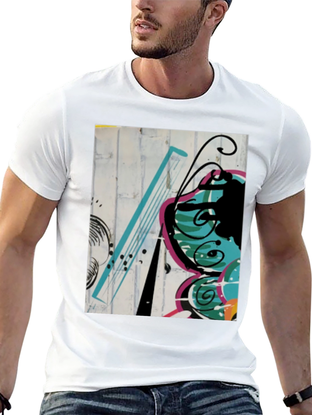 Abstract Butterfly Graphic Tee