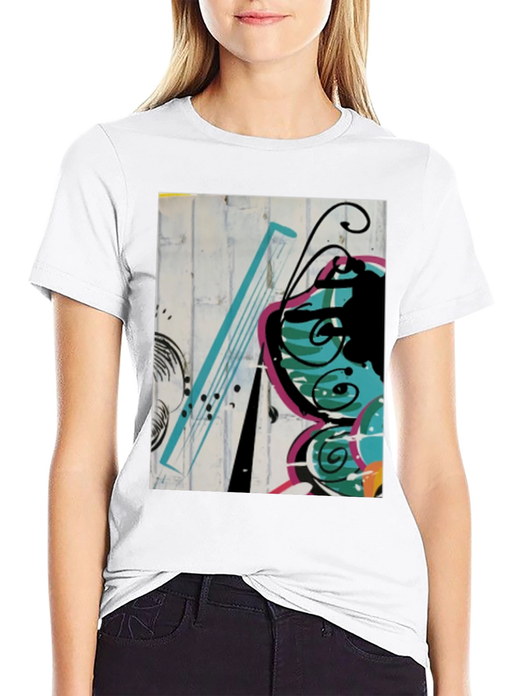 Abstract Butterfly Graphic Tee
