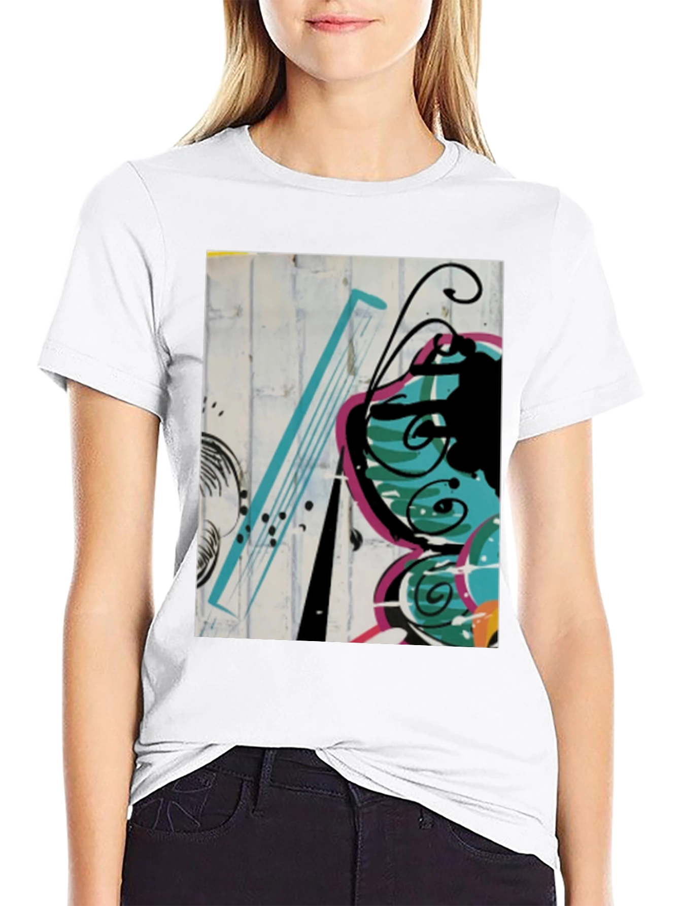 Abstract Butterfly Graphic Tee